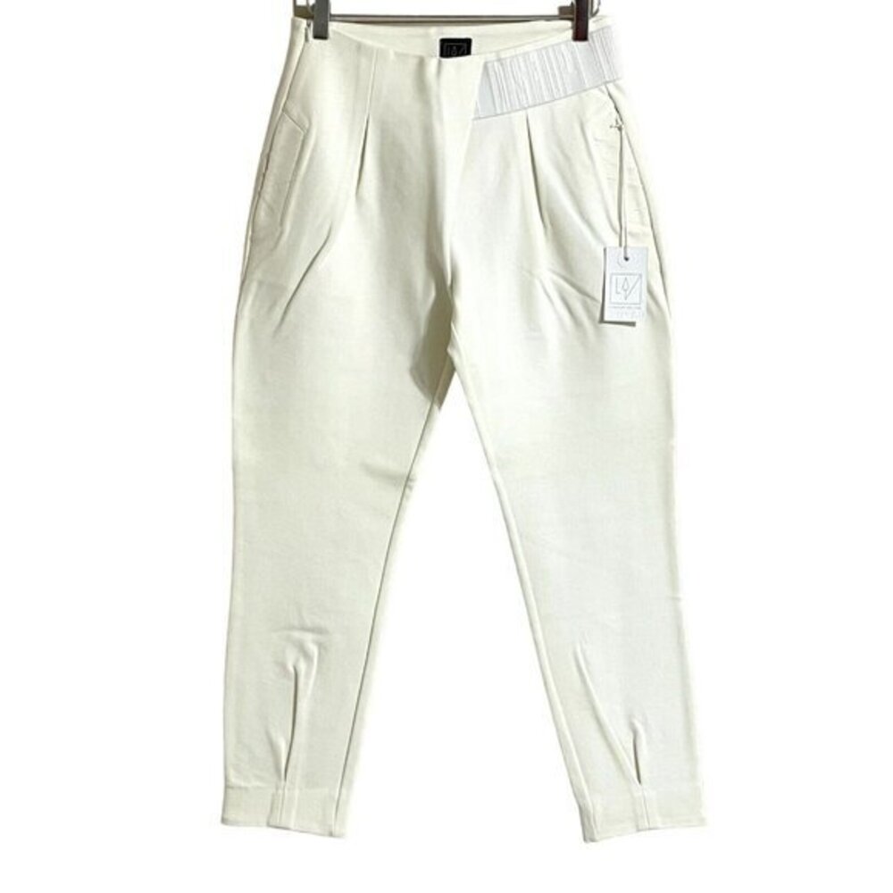 Lime & Vine Sweatpants Jogger Pants Ali Ivory Pleated Front Pants SZ S NWT